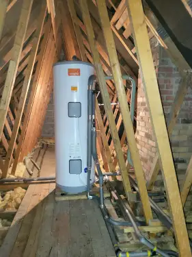 Click Here To Enlarge This Photo Of Unvented Hot Water Cylinder Installation in Nottingham
