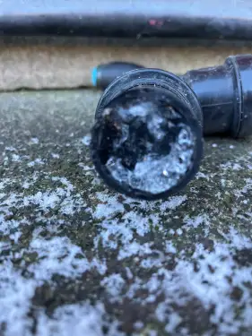 Click Here To Enlarge This Photo Of Frozen Condense Pipe Repair In Basford&comma; Nottingham